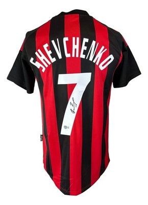 Andriy Shevchenko Signed AC Milan Adidas Soccer Jersey BAS | eBay