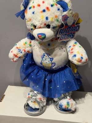 2011 Build A Bear  Dairy Queen Confetti Blizzard Bear W/ Outfit & Shoes NWT