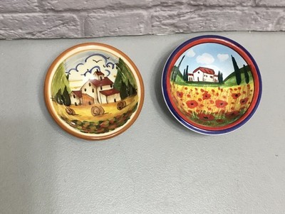Firenze Small Country House Ceramic Dipping Bow Set Of Two - B219