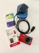 SAMSUNG SH100 WI-FI DIGITAL RED CAMERA W CHARGER/ NEW 32 G W ADAPTER WORKING  