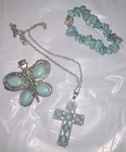 Vintage Estate Modern Costume Jewelry Lot Turquoise.