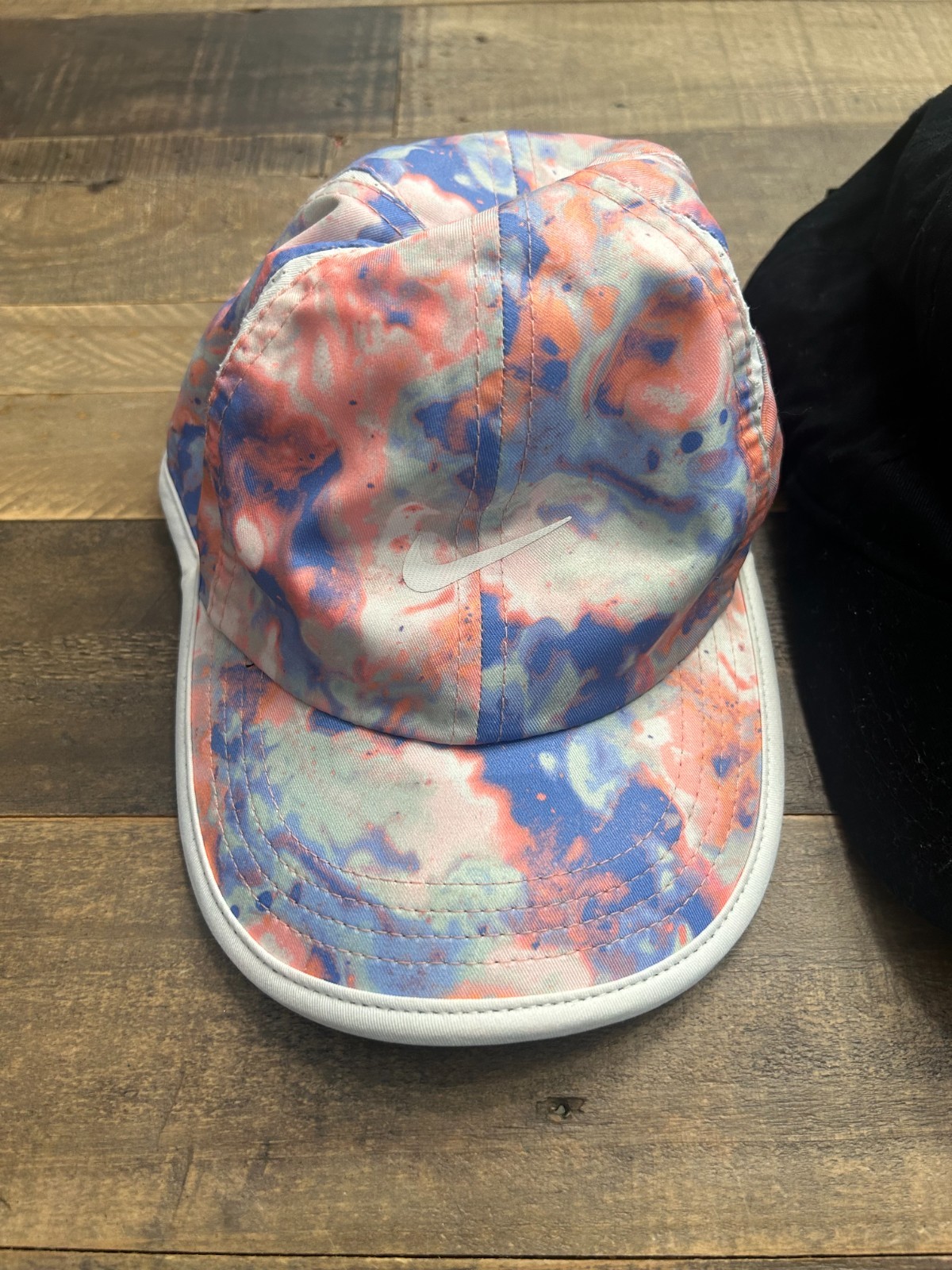 Baby Girl Toddler Nike Hat Lot of 2 Cap Pink Blue White 4-6X Just Do It Dri-FIT thumbnail 2