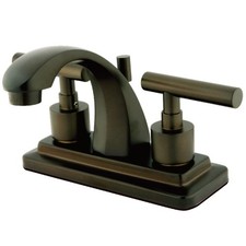 Kingston Brass KS464.CML Manhattan 1.2 GPM Centerset Bathroom - Bronze