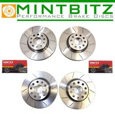 BMW X6 E71 30d xDrive 10-15 Compatible Grooved Front & Rear Brake Discs & Pads