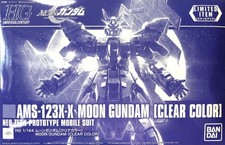 Event Limited HG 1/144 AMS-123X-X Moon Gundam Clear Color Model Kit Bandai Japan