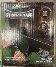 NEW ZIP SYSTEM - STRETCH TAPE - WINDOW/DOOR FLASHING - 10” X 75’