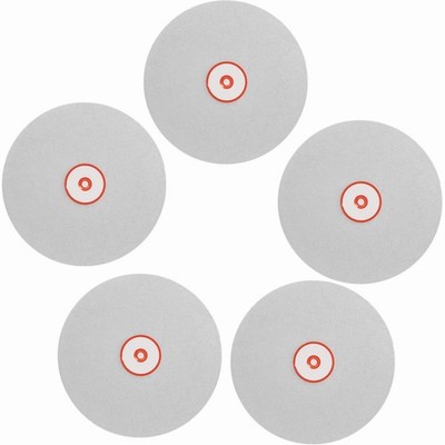 5PCS Diamond Polishing Disc Set 8'' x 1/2'', ENLAYER Diamond Flat Lap 80/400/80...