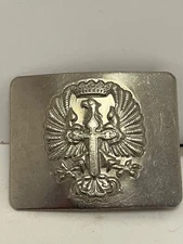 Spanish Civil War Era Belt Plate Buckle Eagle & Shield