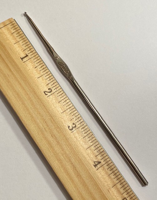 BOYE Size 6 Vintage Metal Crochet Hook Made in the USA Crafts 6057