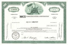 MCI Communications Corp. - Specimen Stock Certificate - Specimen Stocks & Bonds