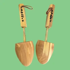 Rochester Shoe Tree Co Leather Loop Wooden Cedar Solid Toe Forms Women's Size M