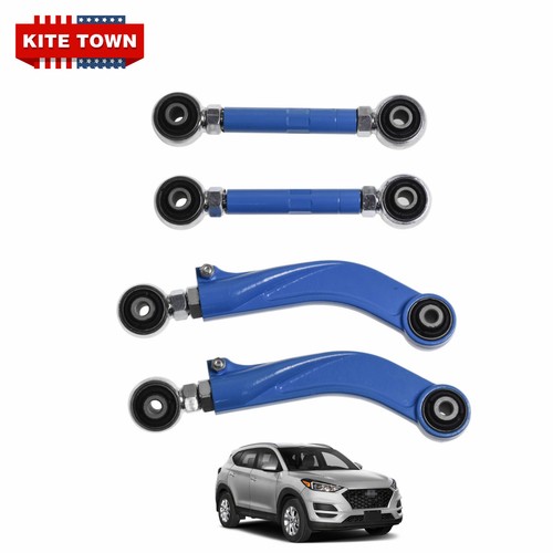 4Pcs Adjustable Arms Alignment Rear Camber & Toe LH&RH Kit for Hyundai & Kia 4WD - Picture 3 of 10