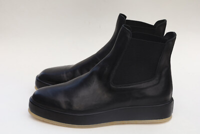 Fear of God Mens Black Leather Wrapped Chelsea Boots Size EU 45 US 11/11.5 $995 Fear of God Mens Black Leather Wrapped Chelsea Boots Size EU  main image 3