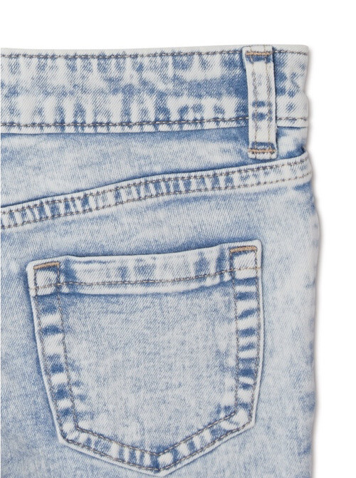 【BAON】[unisex] Pchu Washing Denim Bermuda Pants TA-JANLTEE01-M-OW_DD-NVDEN52-