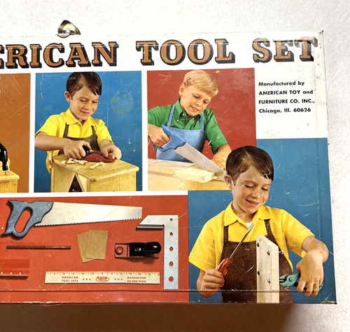VTG American Tool Set All Star Tools Toy Tool Box BOX ONLY NO TOOLS - Picture 3 of 14