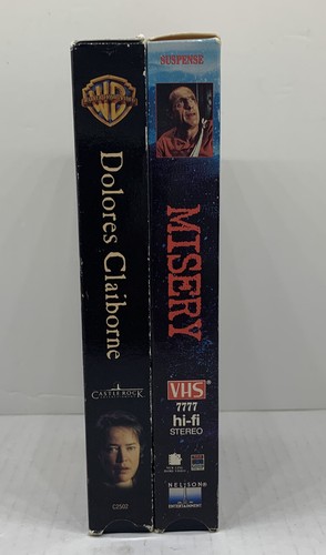 2 Stephen King VHS Horror Lot Misery & Dolores Claiborne. Kathy Bates VHS LOT. - Picture 6 of 6