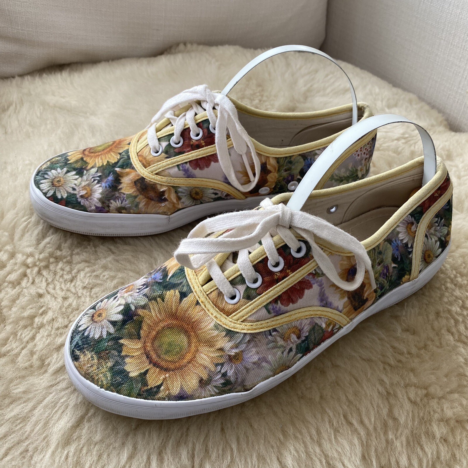 Bradford Exchange Shoes Women's 8 Floral Sneakers Len… Gem