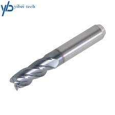 3/8" 4 Flute 1" LOC 2-1/2" OAL Variable Helix Carbide End Mill - .020 Radius