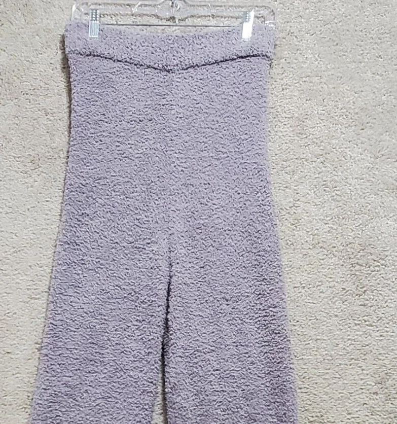 Pantalones de pierna ancha Missguided para mujer 6 púrpura poliéster peluche mullido tejido tiro alto Foto 2 de 4