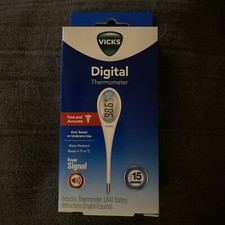 Vicks Digital Thermometer Model V901USV6 Results In 15 Seconds SEALED NEW