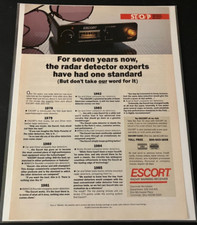 1985 Escort Radar Detector - Vintage Original Print Ad Wall Art - Cincinnati, OH