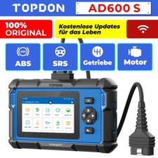 TOPDON AD600S 2.0 Profi KFZ OBD2 Diagnosegerät 9Services CAN FD 4 System TPMS DE