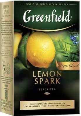 Greenfield  Lemon Spark Black Tea Leafy 100g Selected Speciality Tea