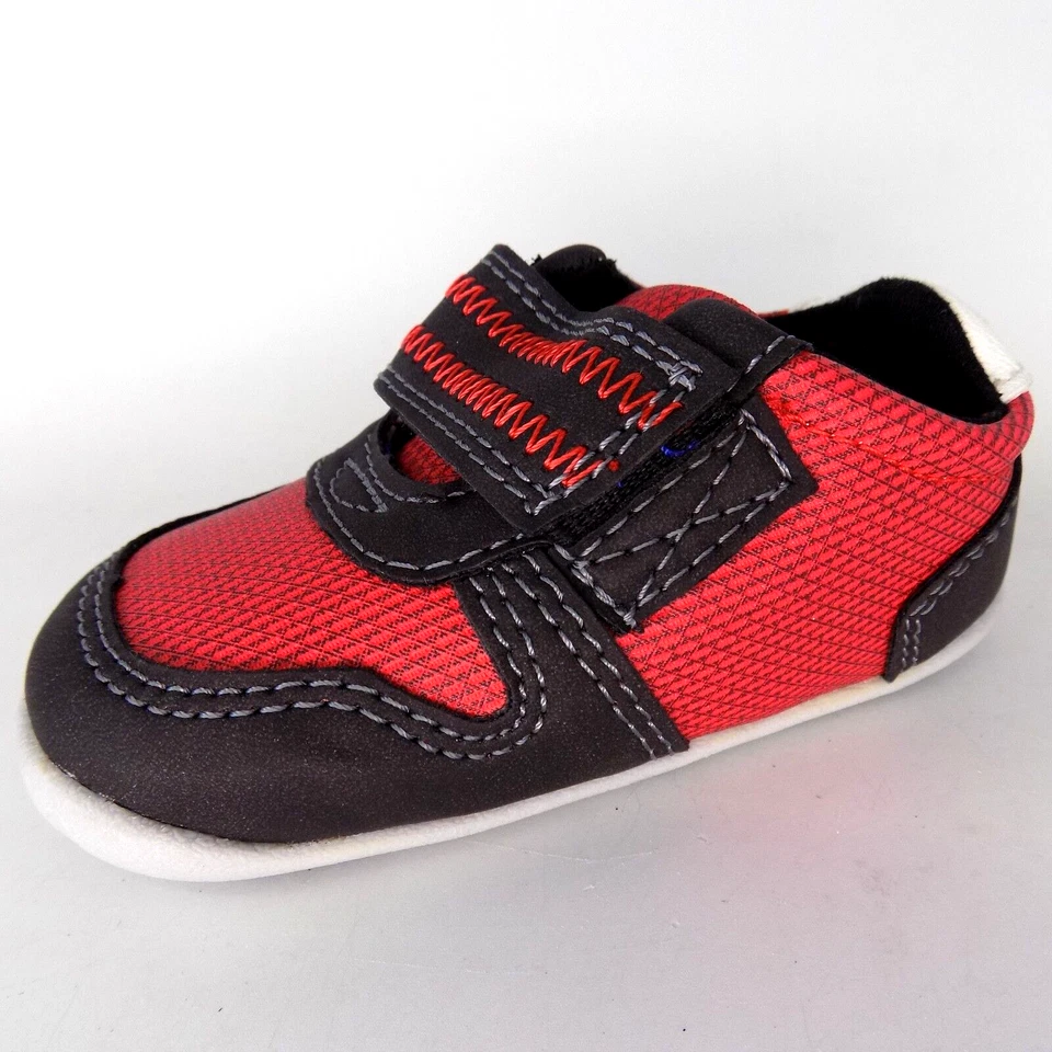 Zapatos Carter's Jamison Stage 3 rojos/negros para caminar para niños pequeños talla 4,5 K usados una vez Foto 3 de 4
