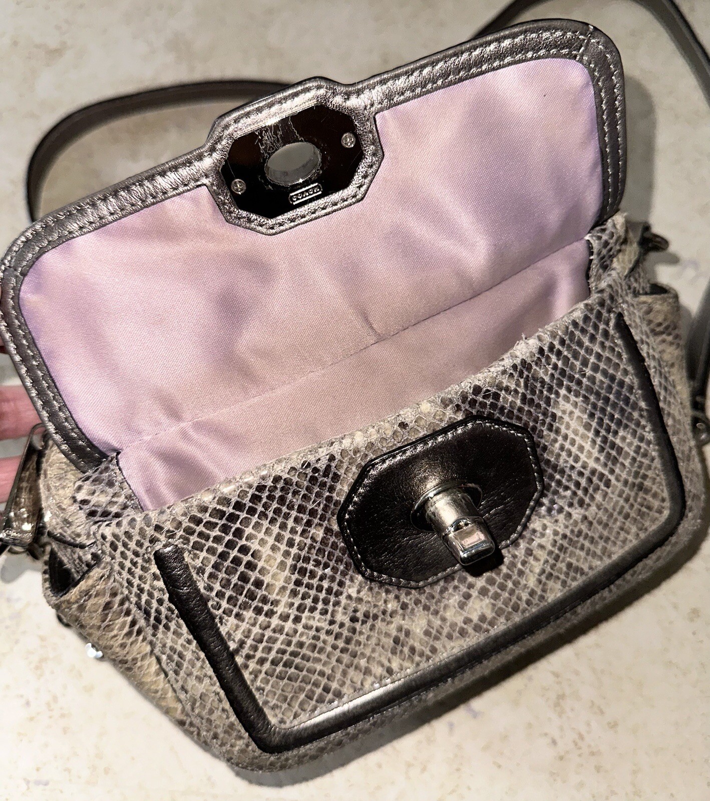 Coach Python Leather crossbody bag - image 3