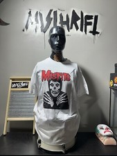 Misfits Crimson Ghost White Shirt Red Logo Size XL