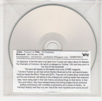 (GW590) F**ked Up, No Epiphany - 2008 DJ CD