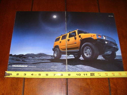 HUMMER H2 2004 2 PAGE AD - Picture 7 of 12