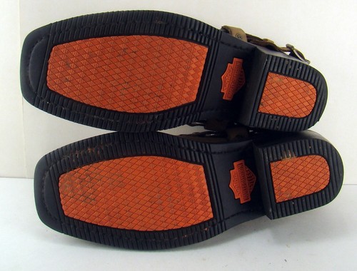 Harley Davidson Mujer Marrón Gamuza Cuero Tobillo Motociclista Botas Zapatos Talla 6.5 M - Imagen 6 de 6