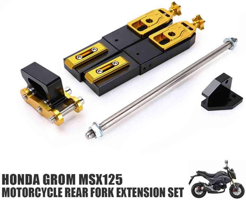 CNC Rear Fork Expandable Control Set for Honda Grom MSX125 2013-2019 Accessories - Picture 4 of 24
