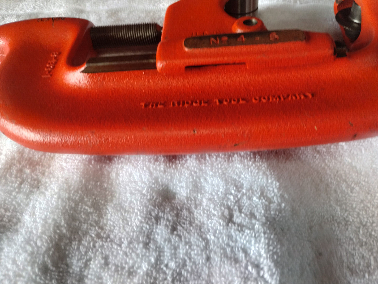 Ridgid No. 4-S Pipe Tubing Cutter 2" - 4" Capacity Made in USA 4S EXCELLENT COND