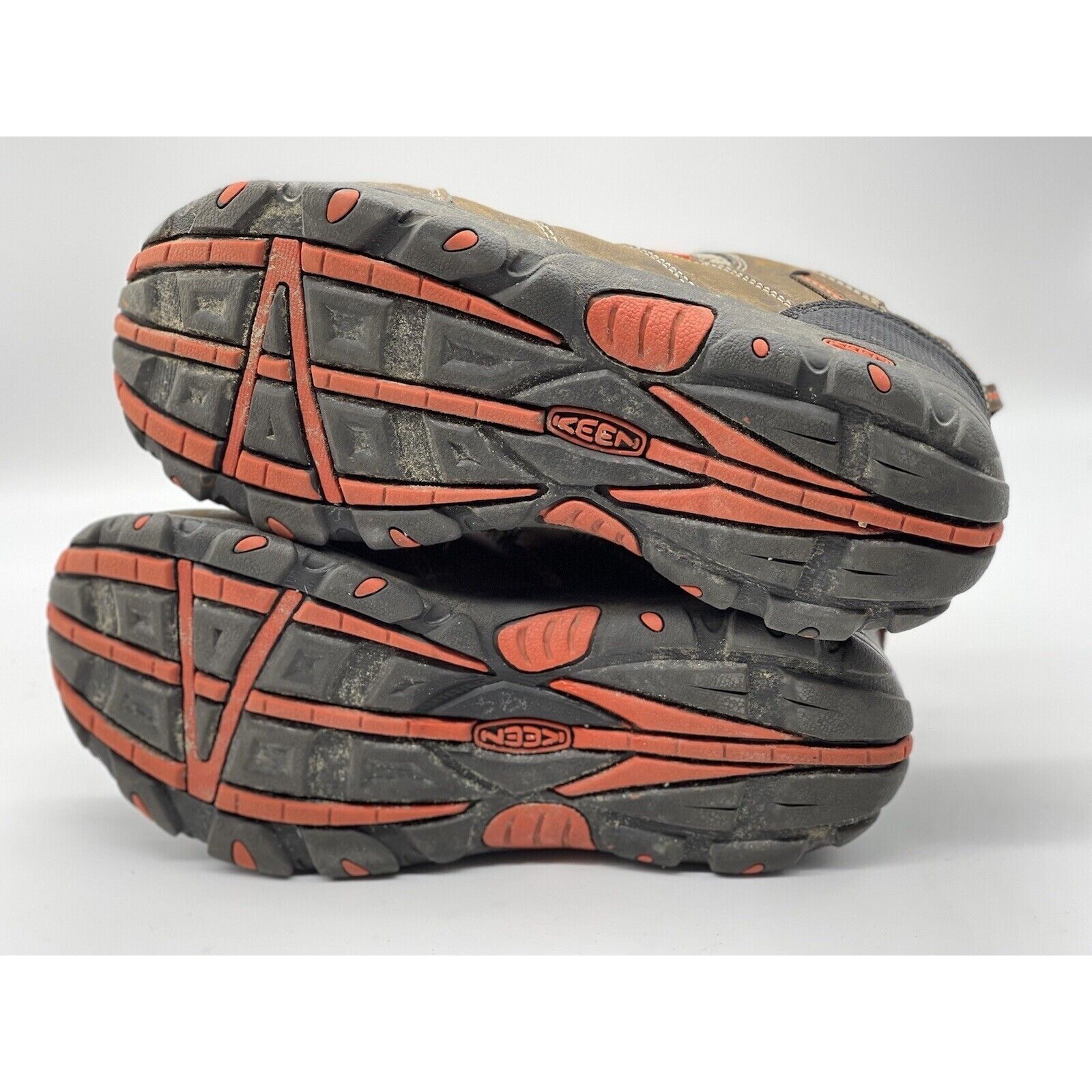 KEEN Scarpe da trekking strette impermeabili marroni e arancioni da donna taglia 5 1013637