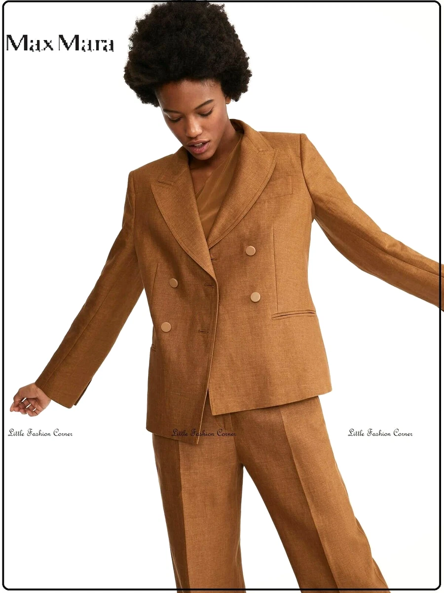 Max mara linen blazer sale