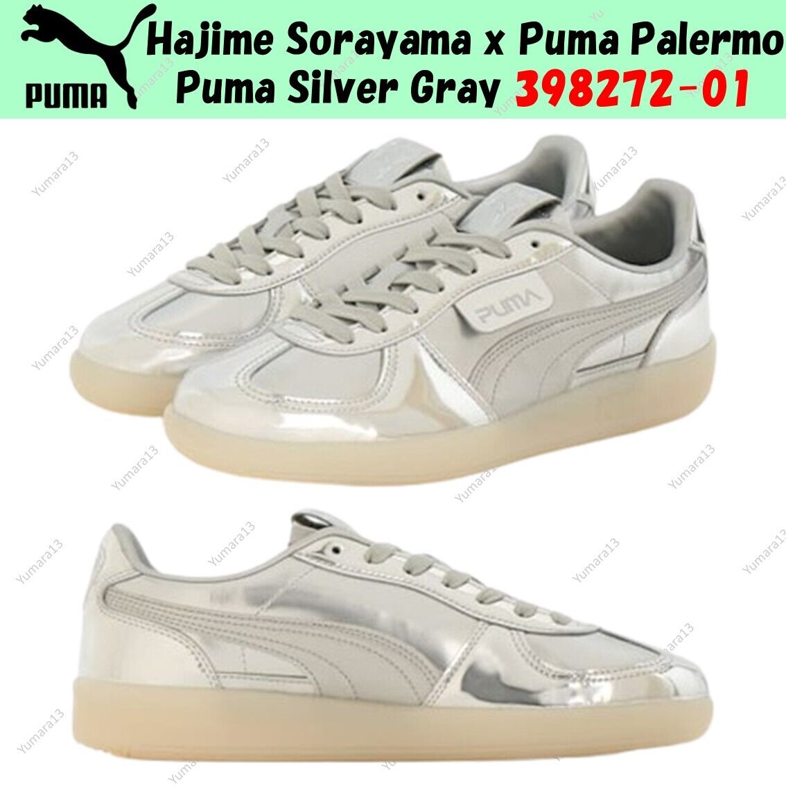 Hajime Sorayama x Puma Palermo Puma Silver Gray 398272-01 Hajime Sorayama x Puma Palermo Puma Silver Gray 398272-01