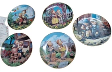 Hummel Danbury Mint Plates - Little Companions MATCHED SET OF 5..... With COA's