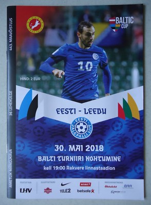 Programm LS 30.5.2018 Estland Estonia - Litauen Lithuania