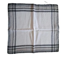 Hotel Collection Euro Gray White Plaid Pillow Sham 3 Available 