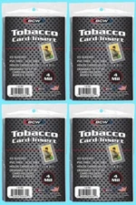 100 BCW TOBACCO CARD INSERT SLEEVES Trading Sport Allen Ginter Baseball T206