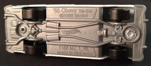 Hot Wheels '55 Chevy Bel Air White 2006 - Imagen 9 de 10