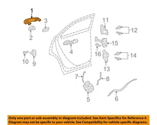 GM OEM 07-23 Acadia Limited Front Door Lock Hardware-Handle, Outside 22867272
