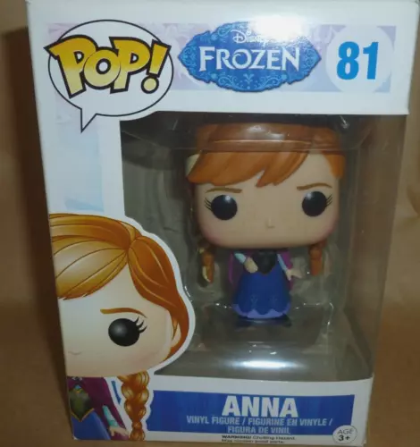 Funko Pop Disney Frozen Anna #81 Vaulted Vinyl Figure/ with protector