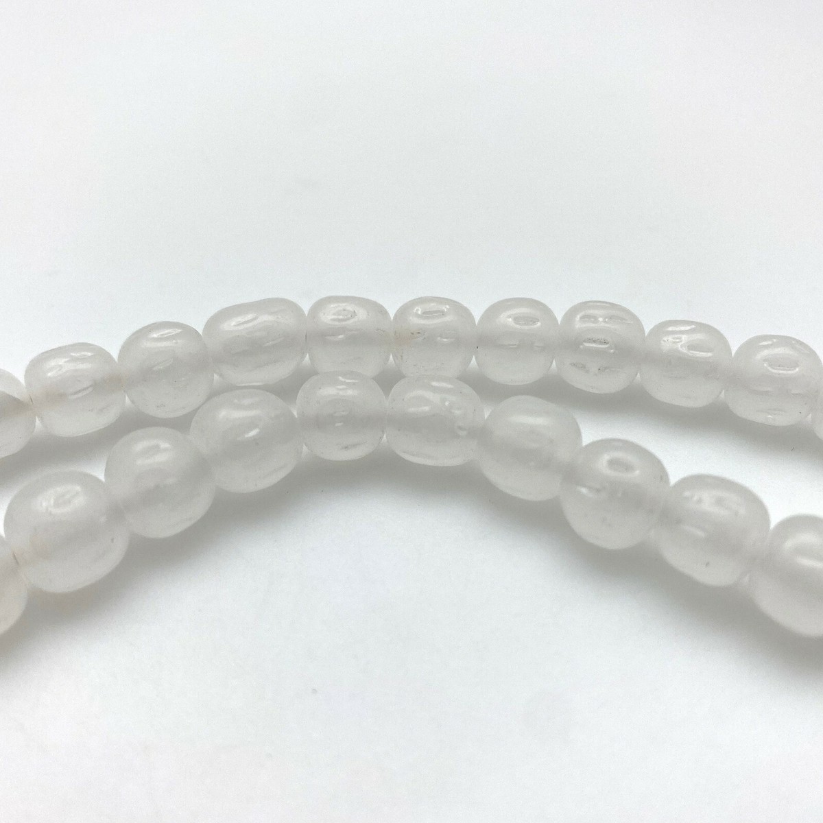 beads様 Vintage 1930's Clear Crater Like Round Japanese Glass Beads