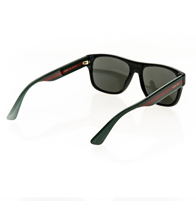 GUCCI SENSUAL ROMANTIC 0341 Black Green Stripe POLARIZED