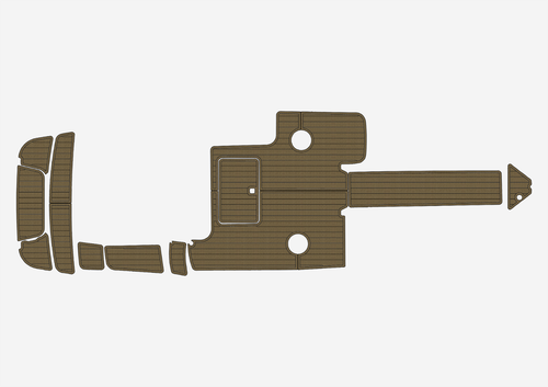 Cobalt 232 WSS 2011-2014 cabina plataforma de natación 1/4"6 mm espuma EVA alfombra sintética piso - Imagen 13 de 21