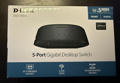 D-Link (DGS-1005G) 5-Ports External Ethernet Switch