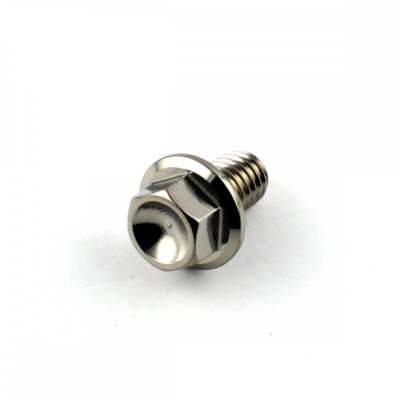 Edelstahl Flansch Sechskantschraube M6 x 1,0 mm x 10 mm